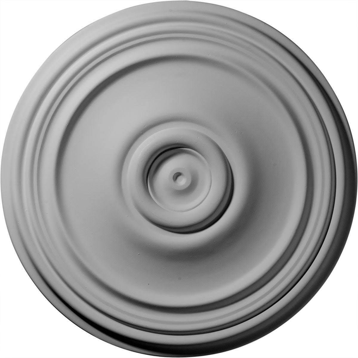 21 inch x 1 1/4 inch Ceiling Medallion Hand-Painted Warm Silver Y598