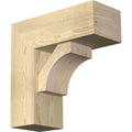 Rough Sawn Bracket with Offset Brace, Douglas Fir R79355