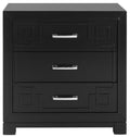 Three Drawer Greek Key Night Stand N27752