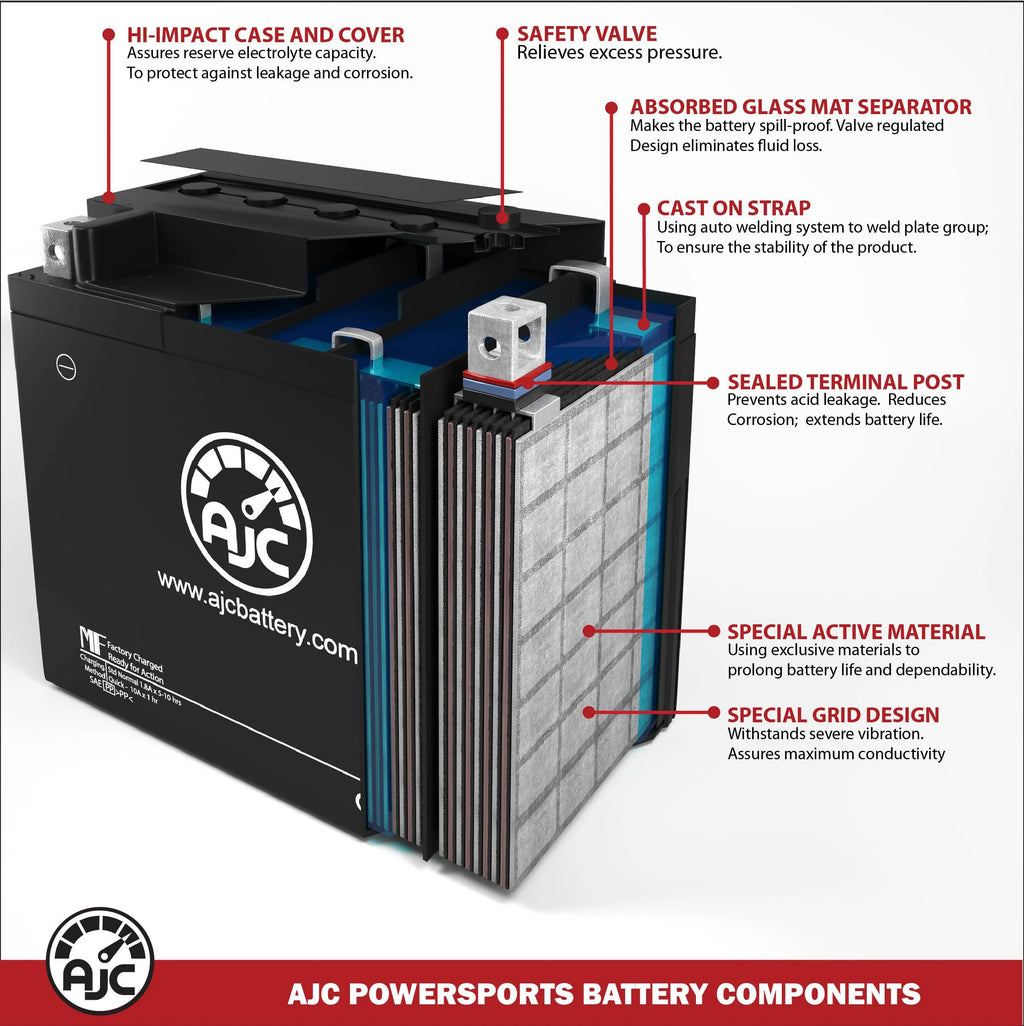 800CC 12V Snowmobile Replacement Battery N174369