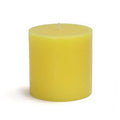 Yellow Unscented Pillar Candle Y6792