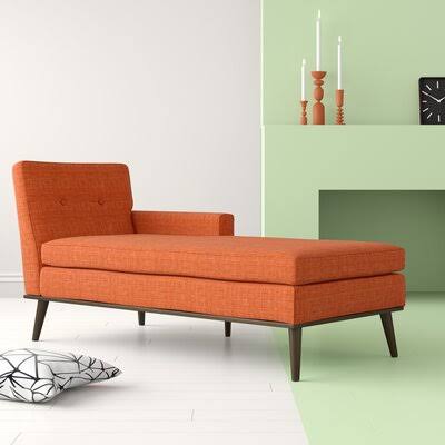 Muted Orange Chaise Lounge V369360
