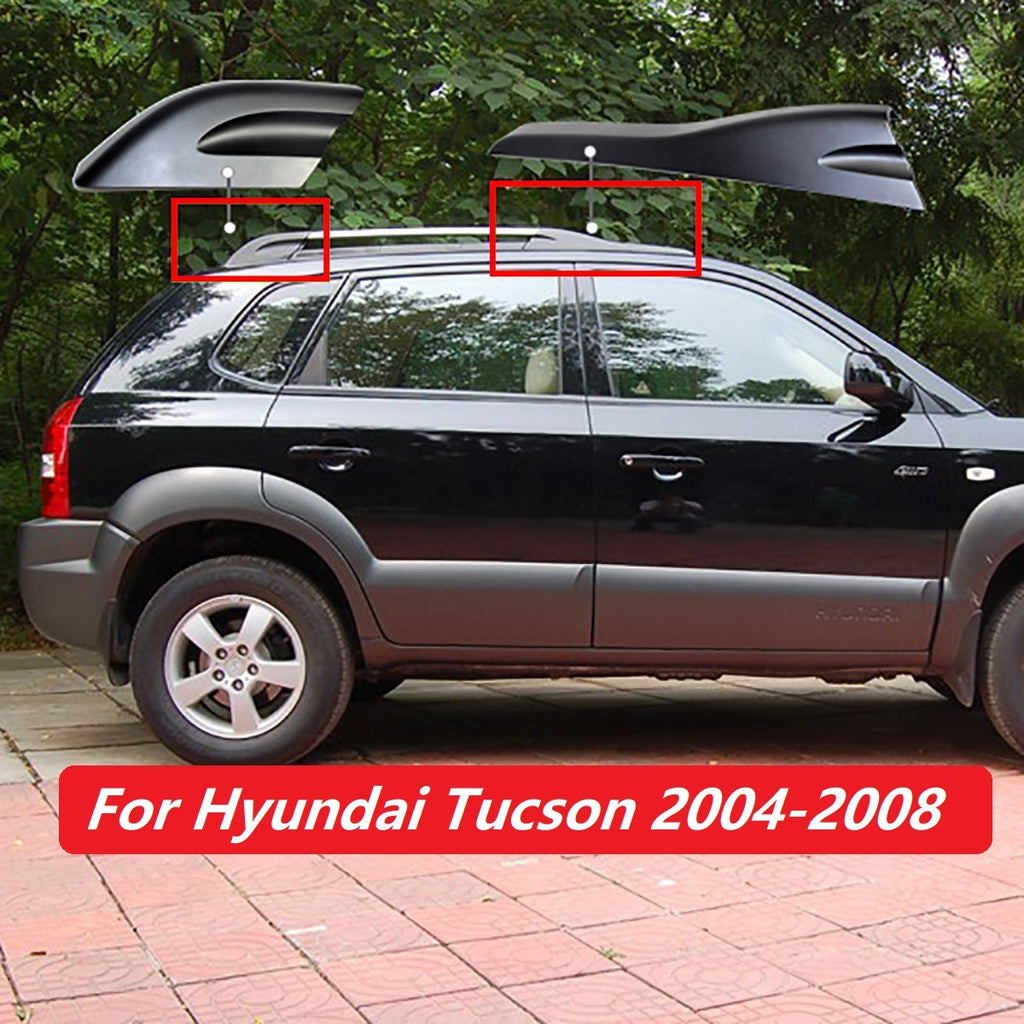 Black Car Roof Rack Rail End Cover Cap for Hyundai Tucson L539868