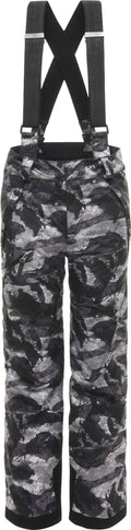Camo Distress Print/Black Boys Pant D63044