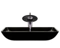Black-ABR Bathroom Waterfall Faucet Ensemble L6348