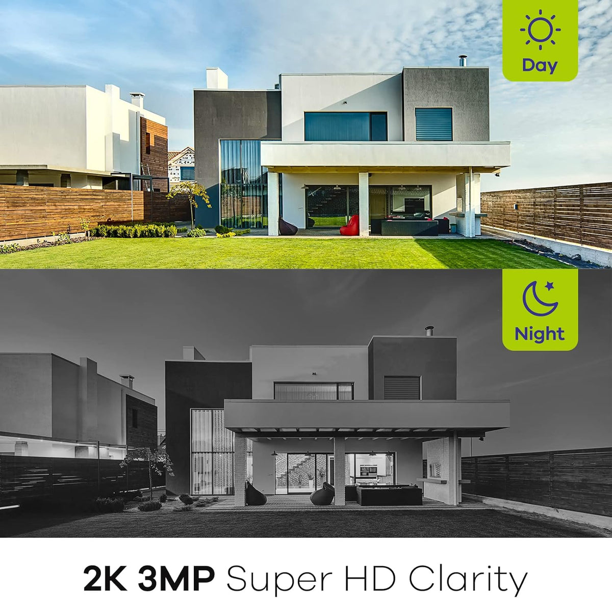 3MP Wireless Security Camera with Night Vision W852877