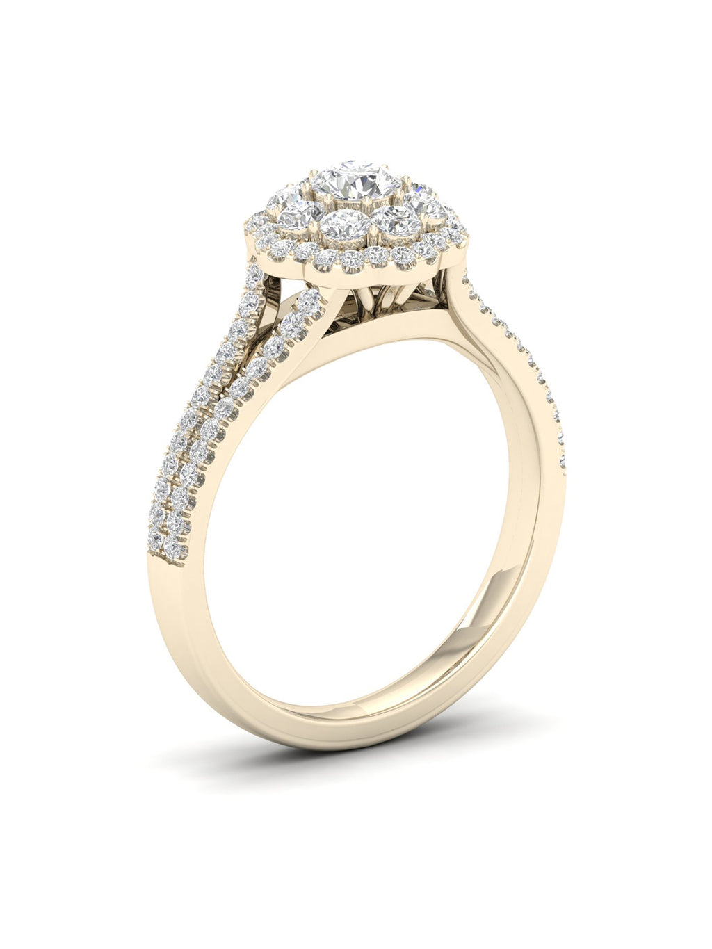 3/4Ct TDW Diamond 14k Yellow Gold Engagement Ring D93286