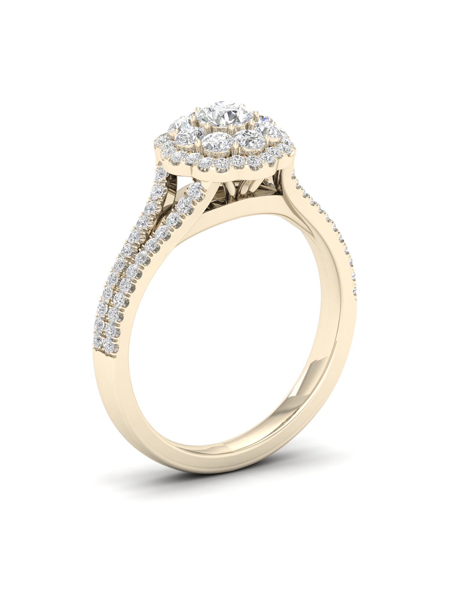 3/4Ct TDW Diamond 14k Yellow Gold Engagement Ring D93286