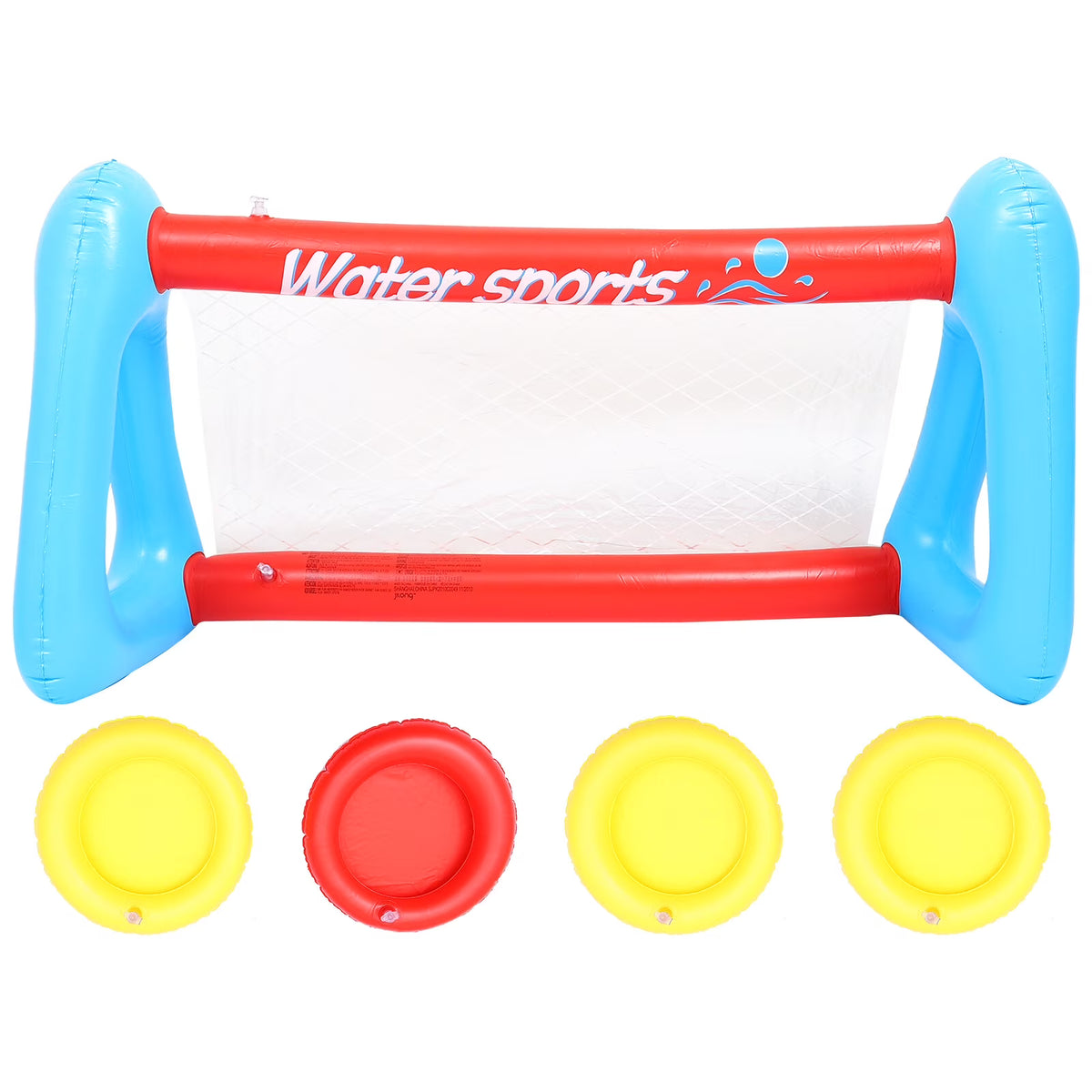 Inflatable Pool Float Set with Volleyball Net and Volleyballs F123