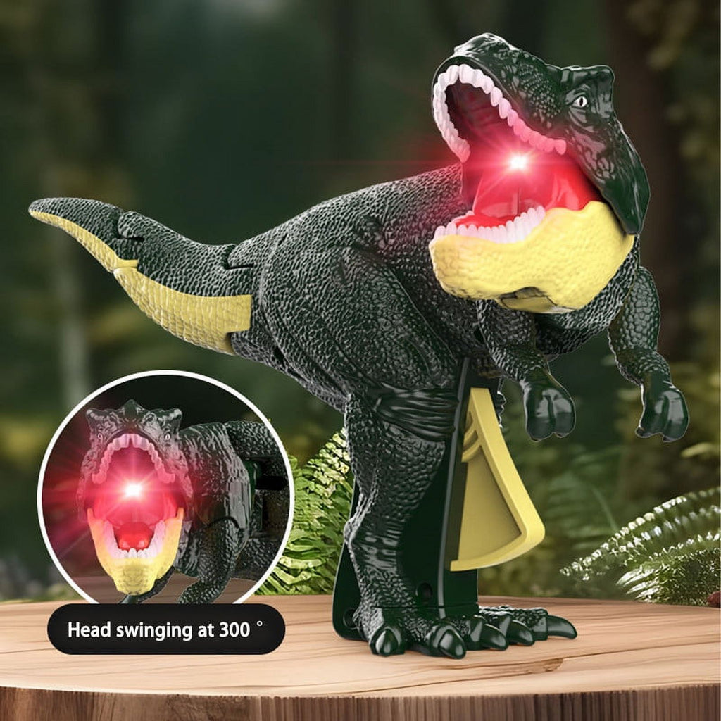 Dinosaur Toy with Sound Lights Biting Action Interactive Swinging K47562