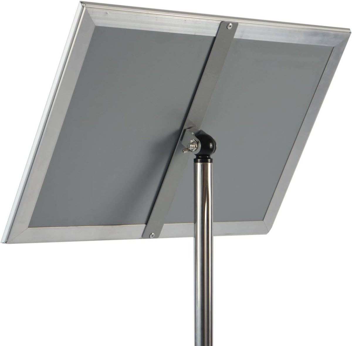 Adjustable Heavy Duty Pedestal Poster Stand with Square Steel Base U751