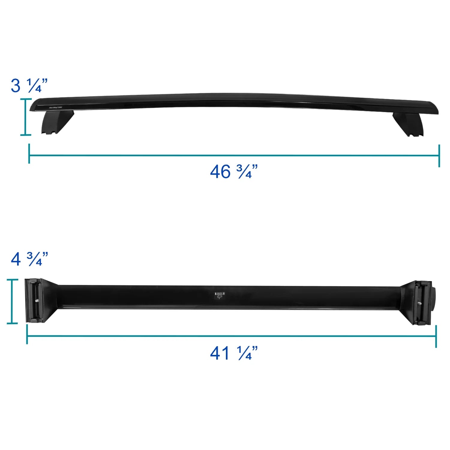 Aluminum Cross Roof Rack Black A70887
