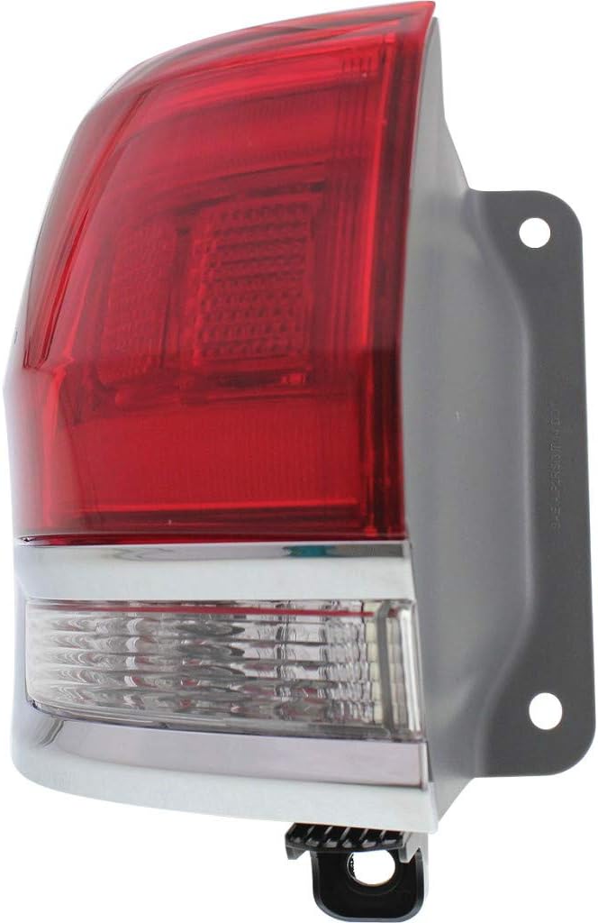Outer Tail Light Assembly Passenger Side with Chrome Trim P8401