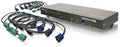 8-Port USB PS/2 Combo VGA KVM Switch with USB KVM Cables F5472