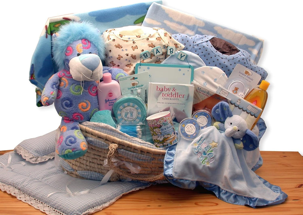 Blue Baby Boy Gift Basket O933