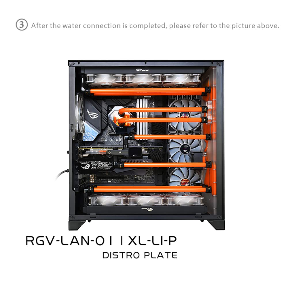 Distro Plate for Computer Case Water Cooling Block Support DDC Pump M2164