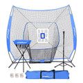 7x7 Practice Net with Carrying Bag Baseball Softball Bundle D4276