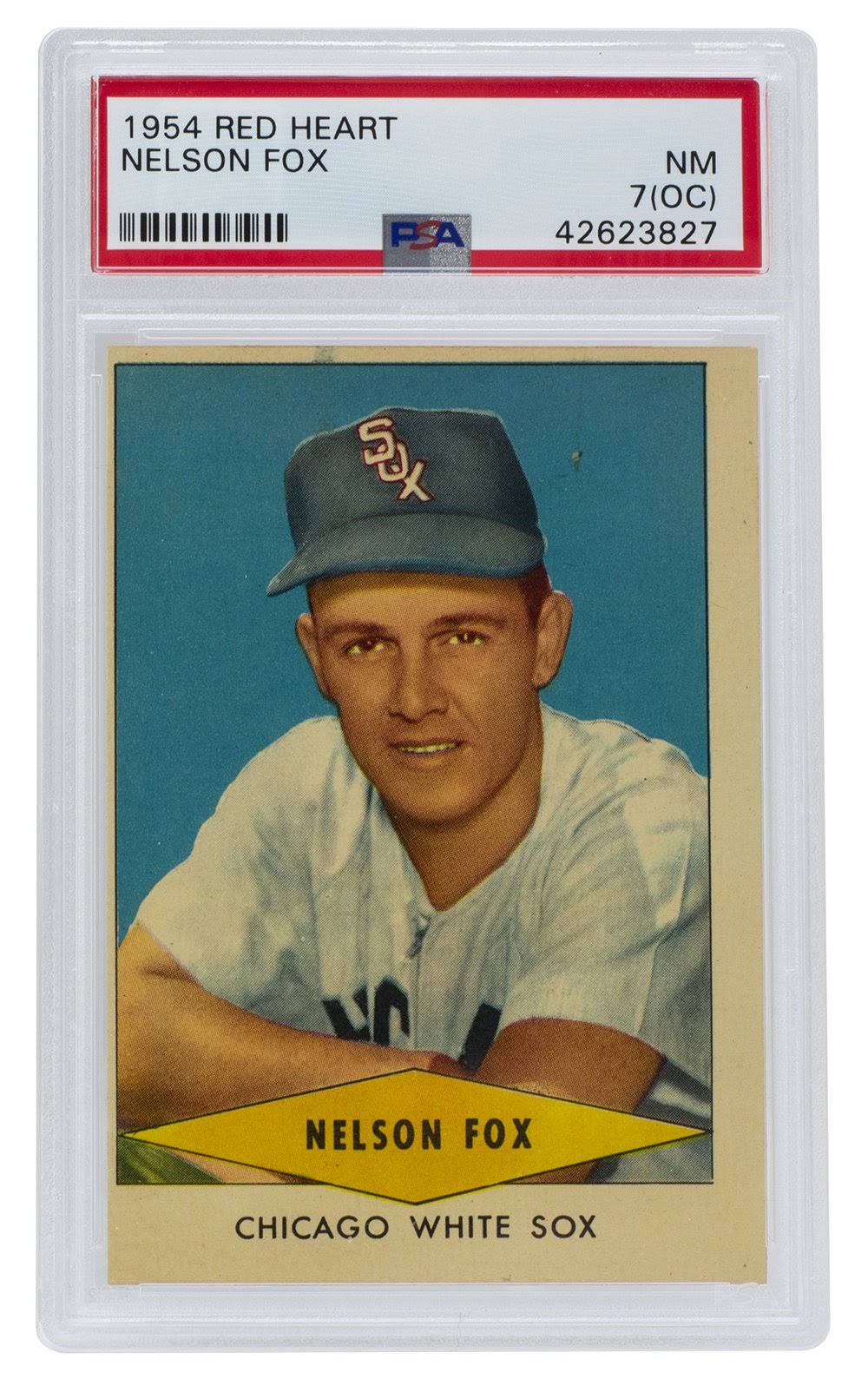 1954 Red Heart Baseball Card NM 7 OC X282806