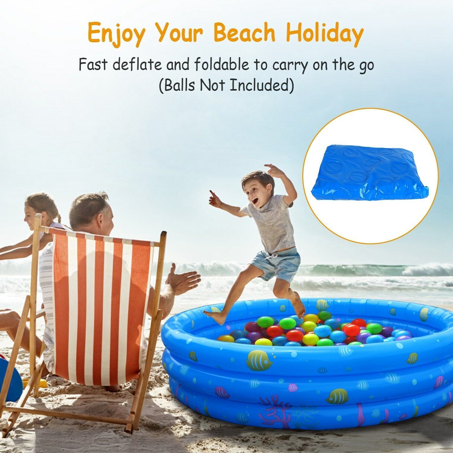 51" Inflatable Swimming Pool U272961