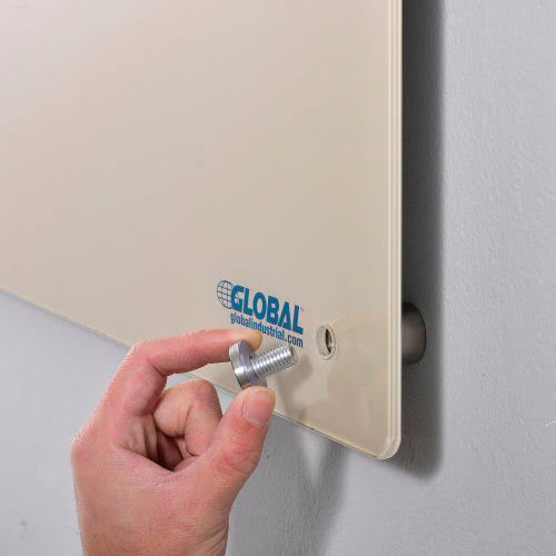 Tan Magnetic Glass Dry Erase Board V726323
