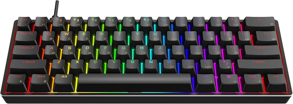 61 Keys Aluminum Case Hot Swappable Mechanical Keyboard B867