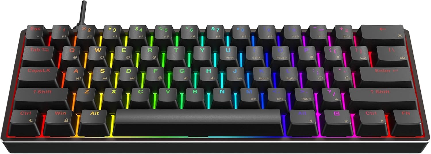61 Keys Aluminum Case Hot Swappable Mechanical Keyboard B867