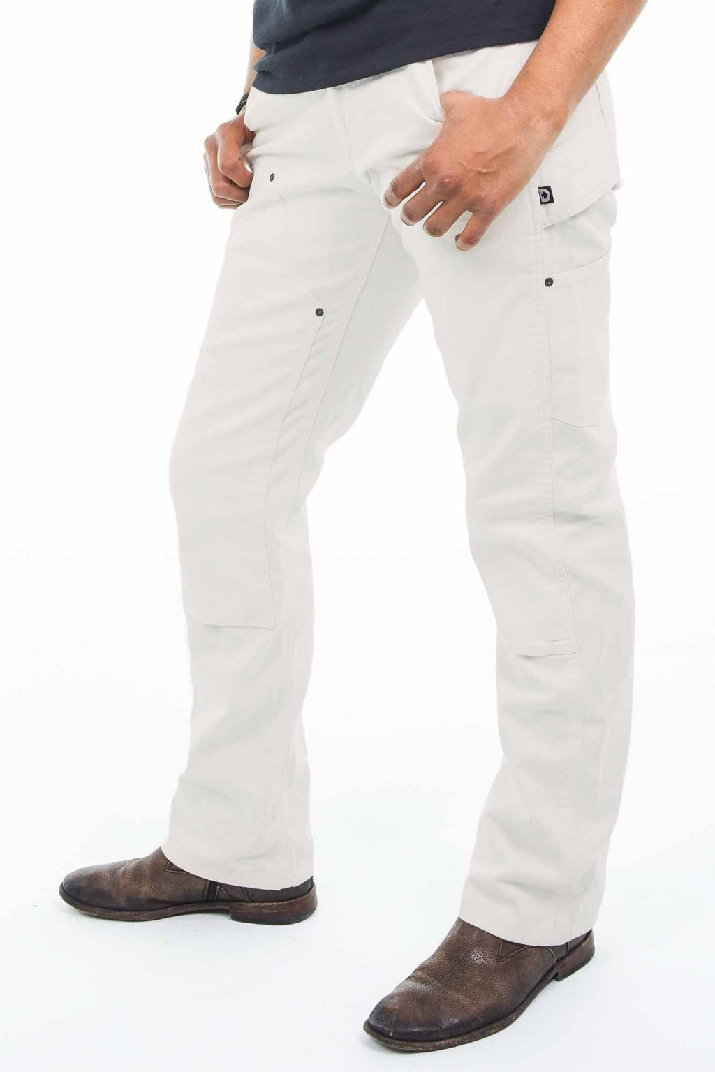 White Canvas Taskpant D6835