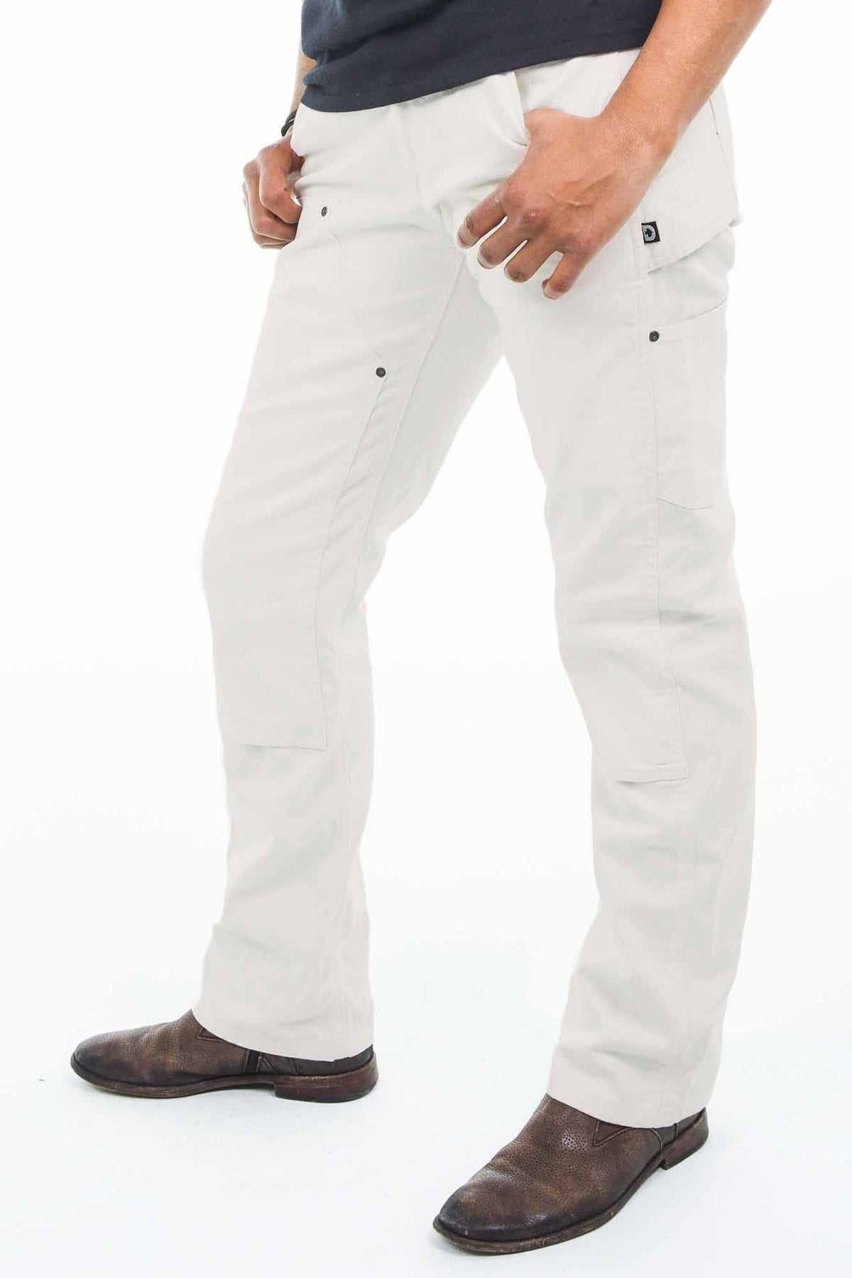 White Canvas Taskpant D6835