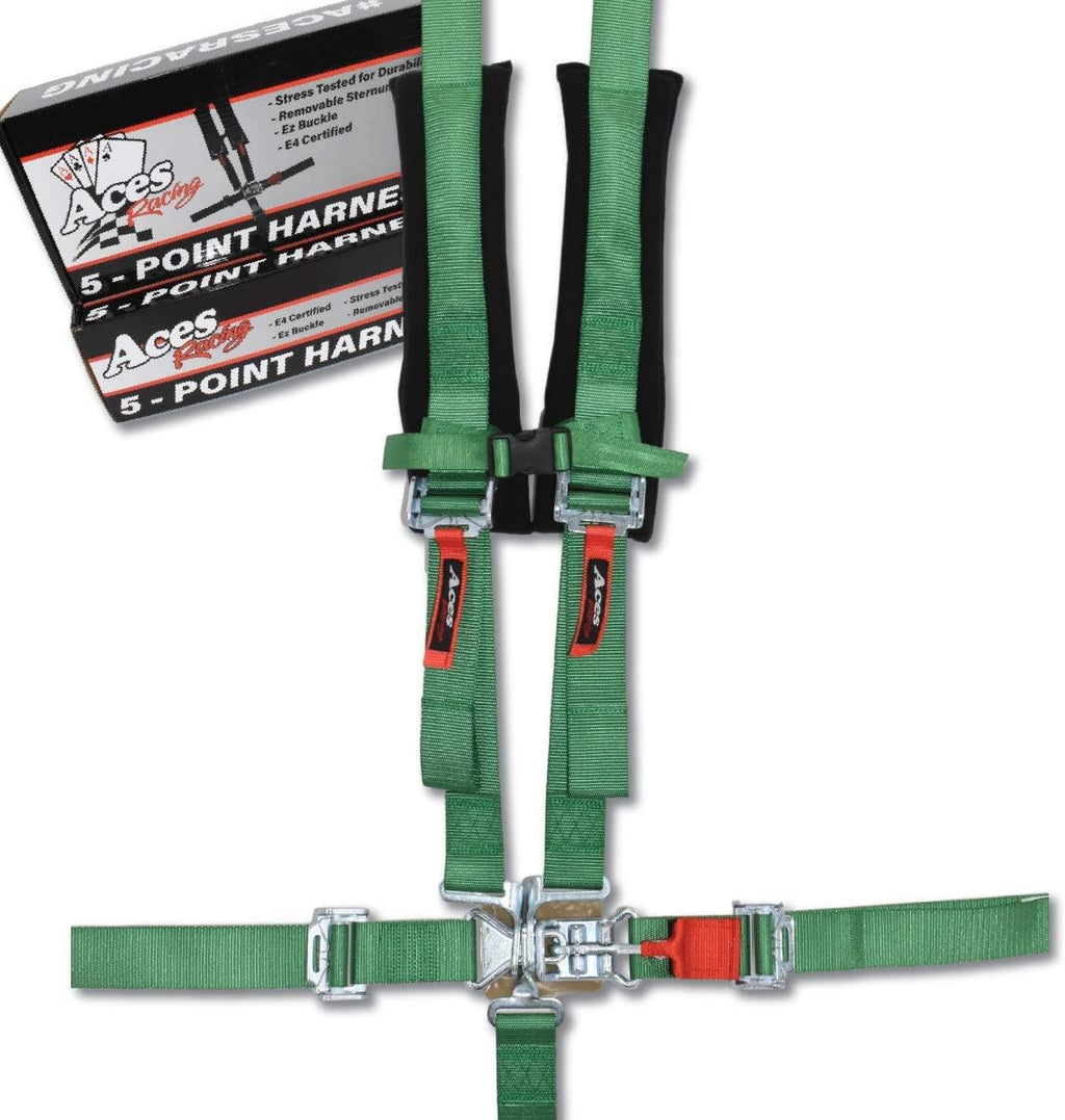 5 Point Harness with 2 Inch Padding, Silver, Pack of 2 T795