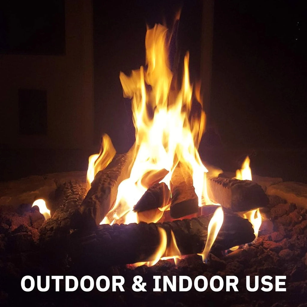 10-Piece Ceramic Fireplace Logs I997