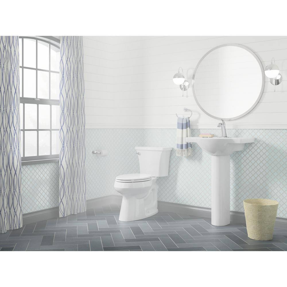 2-Piece 1.28 GPF Single Flush Elongated Toilet in White Z1859