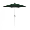 Stone Black Aluminum Patio Umbrella with Push Button Tilt Crank Lift R702391