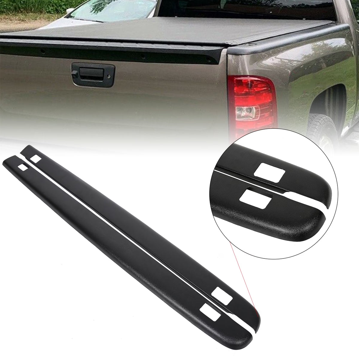 Black Bed Rail Caps with Stake Holes V923675