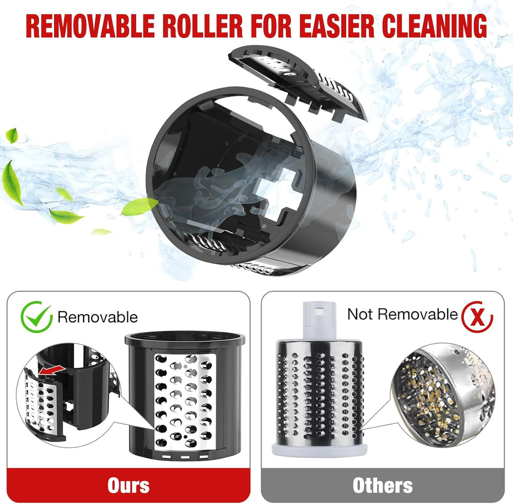 5 Blades Cheese Grater Slicer Shredder Attachment for KitchenAid Stand Mixer P414