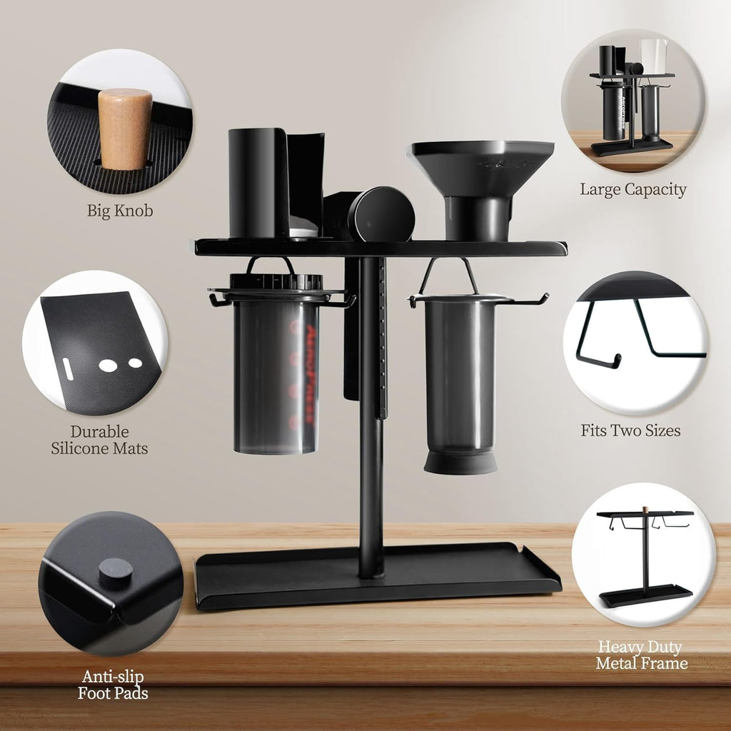 Black Metal Coffee Caddy for AeroPress S704