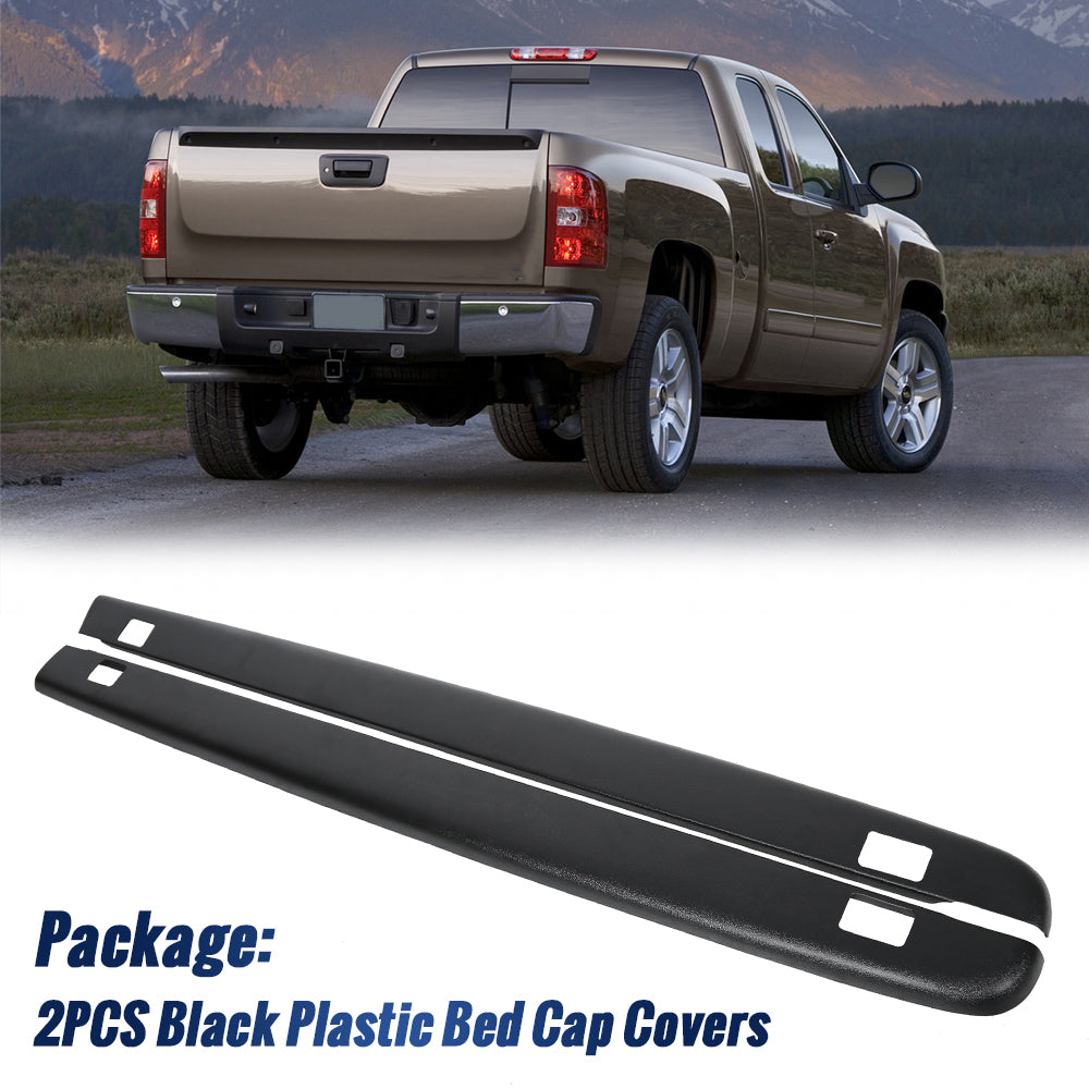 Black Bed Rail Caps with Stake Holes V923675