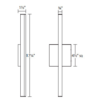 Satin White LED Bath Bar P53742