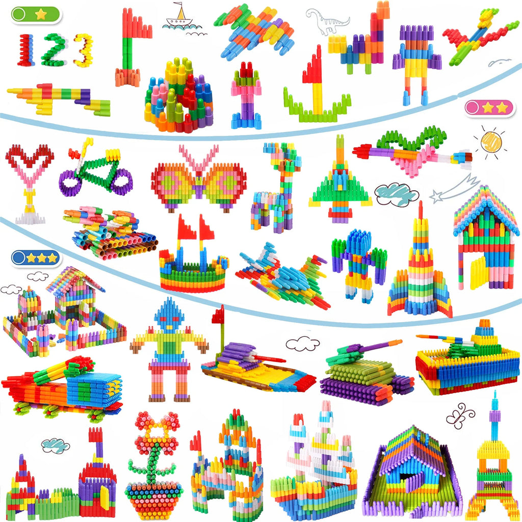 140 Pcs STEM Building Blocks Construction Toy Set C43725