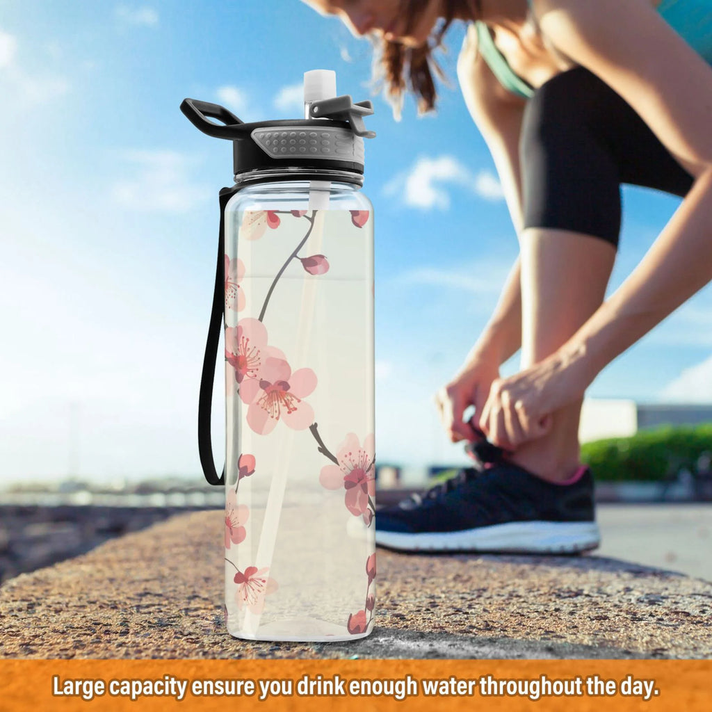 32oz Tritan Sports Water Bottle with Straw D415996