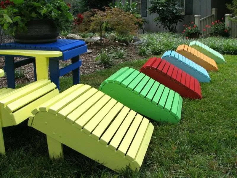 Painted Adirondack Ottoman H23426