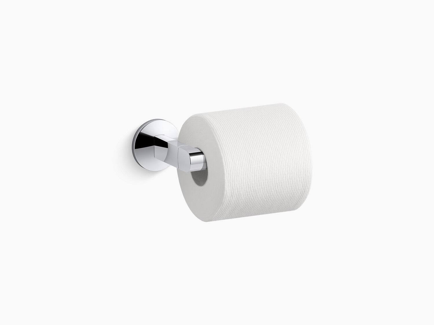 Matte Black Pivoting Toilet Paper Holder K8114