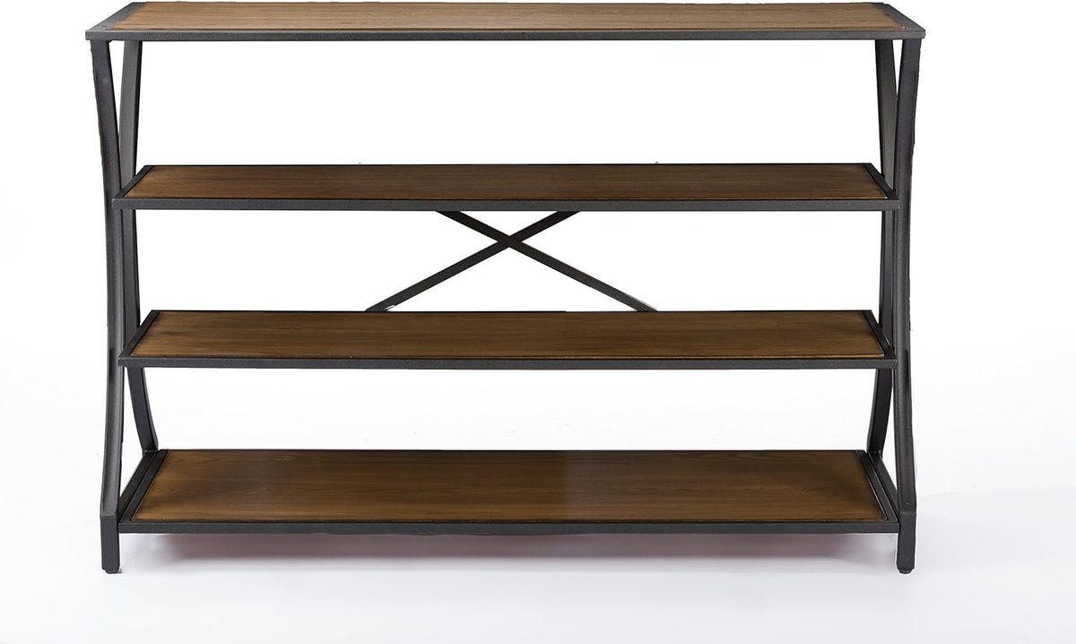 Brown Wood and Metal Console Table K780008