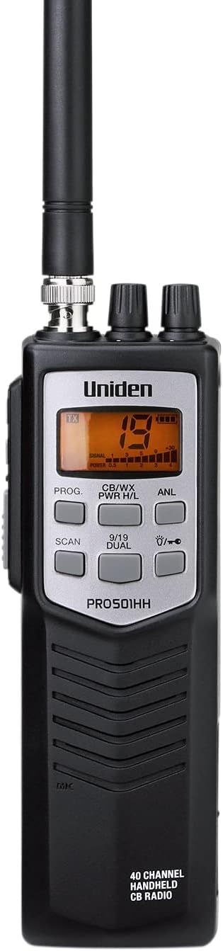40 Channel Handheld CB Radio with Belt Clip And Strap F1151