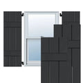 Black Pine Board and Batten Shutters Pair F775775