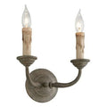 2-Light Candle Wall Light X600