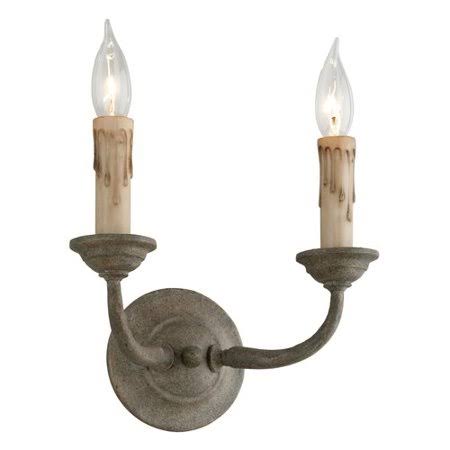 2-Light Candle Wall Light X600