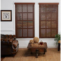 Cut-to-Width Dark Oak 2in. Cordless Faux Wood Blind V813471