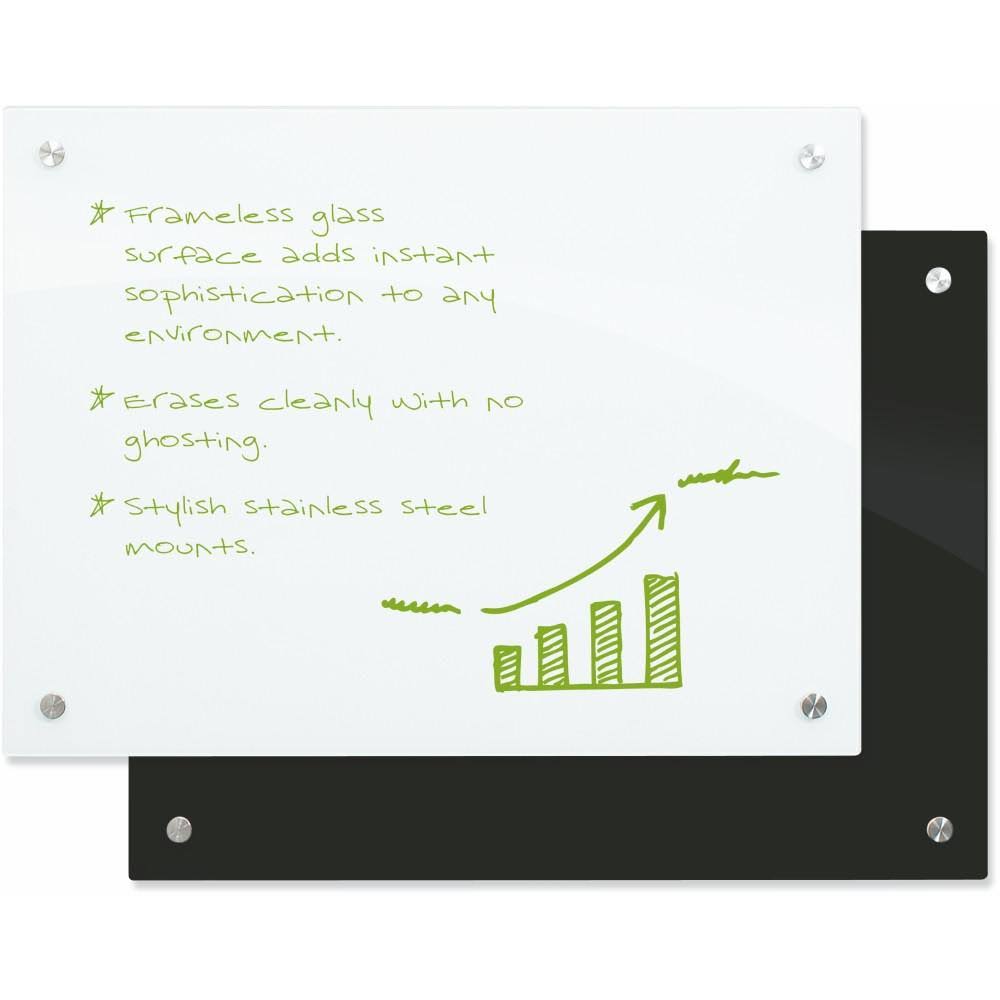 White Glass Dry Erase Markerboard E5009