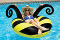 Yellow/Black 48 Inch Inflatable Swimming Pool Float Q141