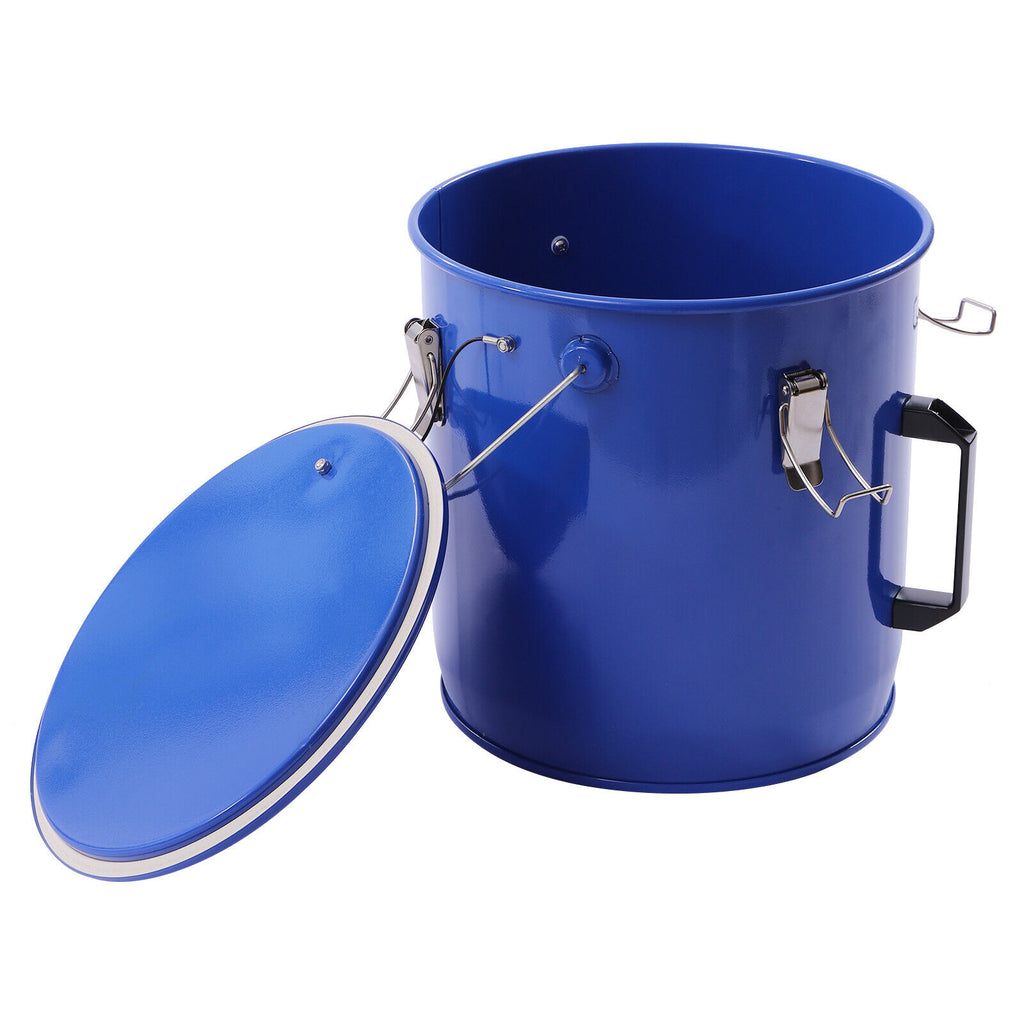 Blue Fryer Grease Bucket Oil Disposal Caddy H417657